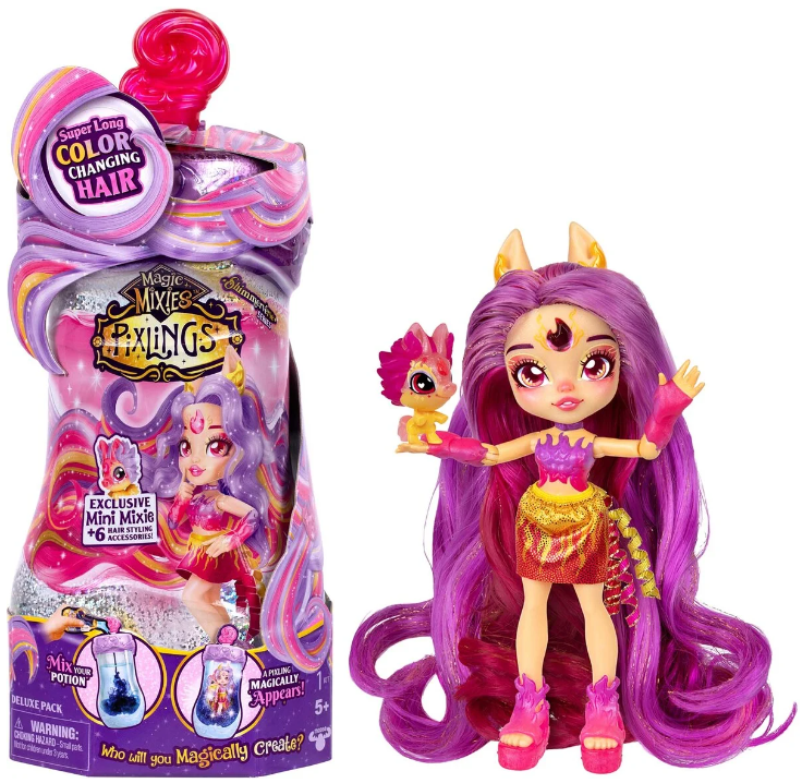 Magic Mixies Pixlings Galaxy Hair Doll Single Pk Pippa
