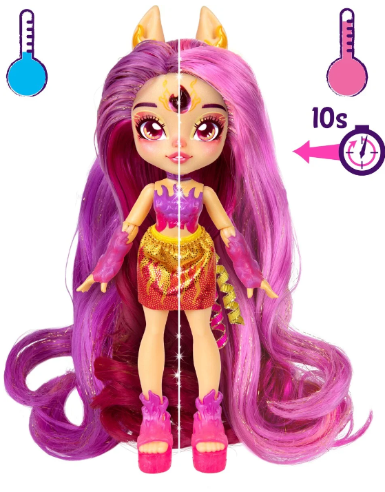 Magic Mixies Pixlings Galaxy Hair Doll Single Pk Pippa - 3