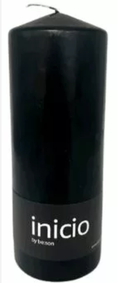 inicio Blockljus Svart 68x180mm