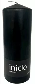 inicio Blockljus Svart 68x180mm