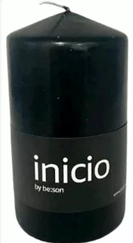 inicio Blockljus Svart 68x120mm