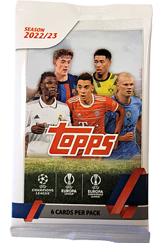 1 Paket - 2022-23 Topps UEFA Club Competitions UCC Soccer