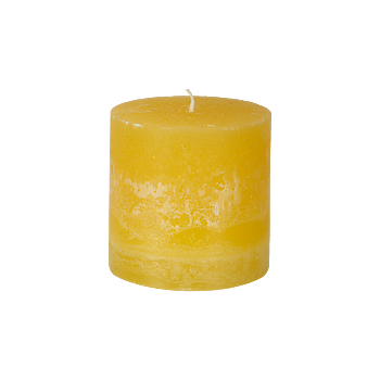 Blockljus, Ljusgul Ø10xH15 cm