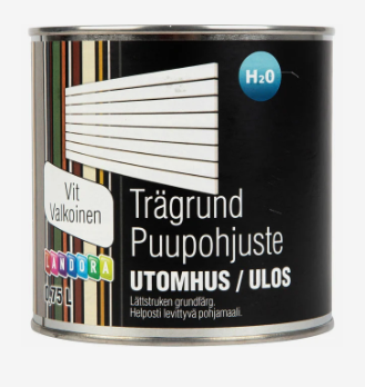 Trägrund Landora 0,75Lit Vit