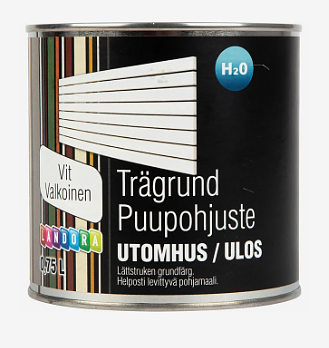 Trägrund Landora 0,75Lit Vit