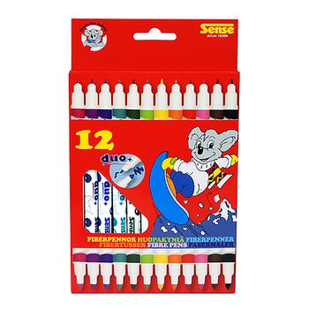 Fiberpennor dubbelspets 12p