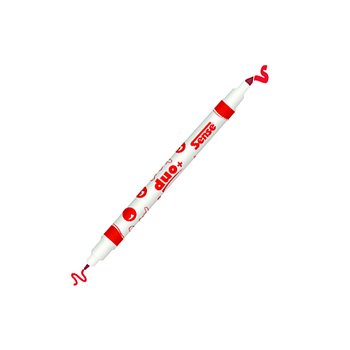 Fiberpennor dubbelspets 12p