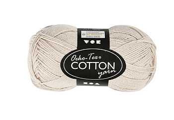 Bomullsgarn Sand 50g 170m