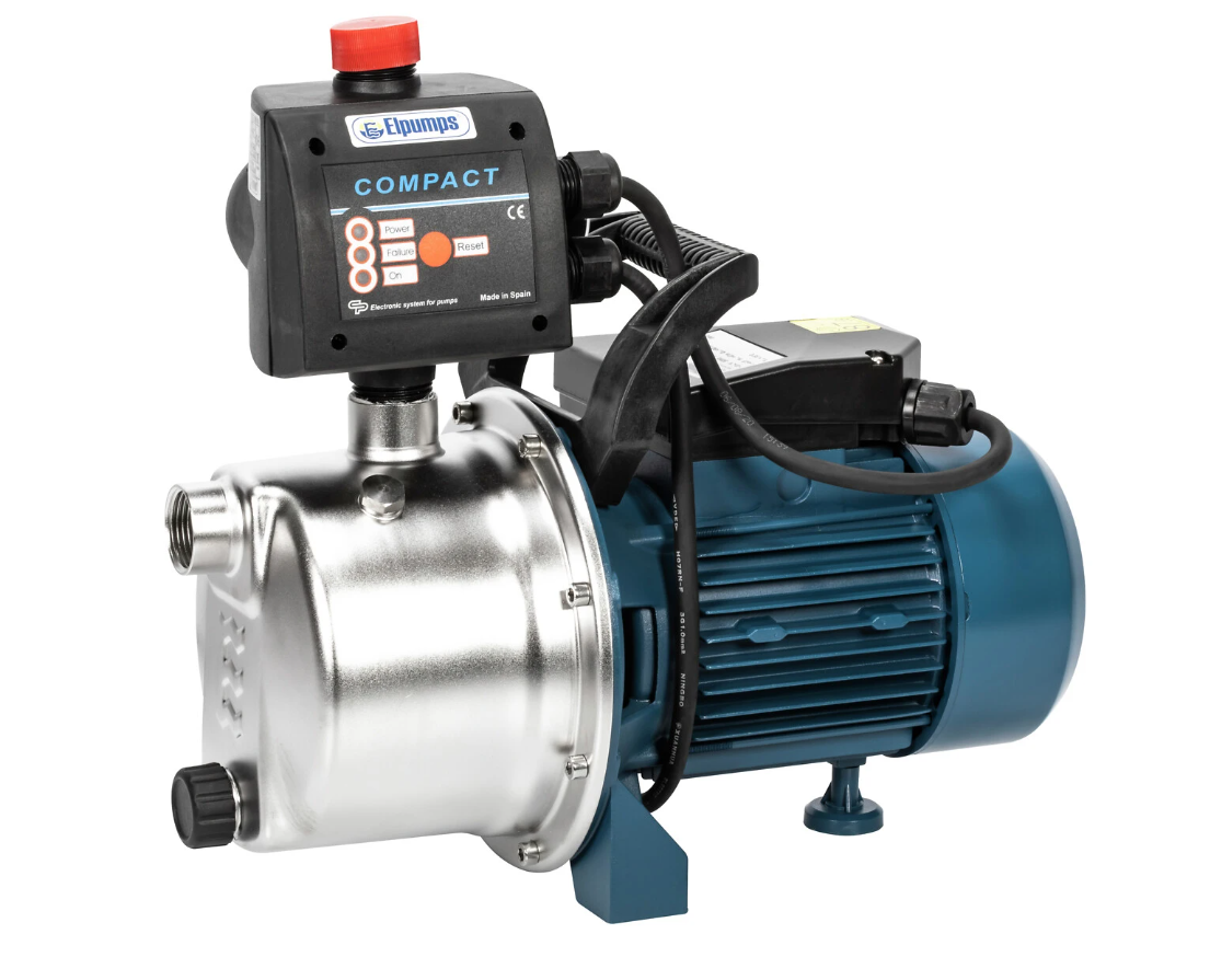 Vattenpump 1300W inox auto
