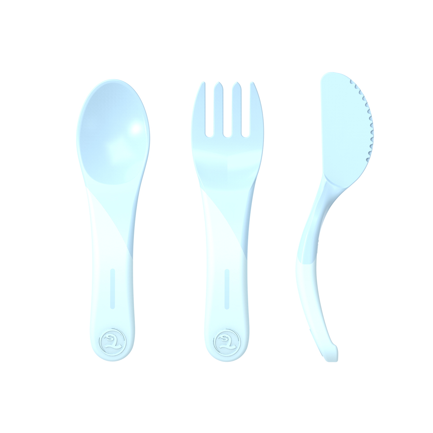 Twistshake Äta-Själv Set Plast 6+m Pastell Blå