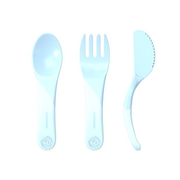 Twistshake Äta-Själv Set Plast 6+m Pastell Blå