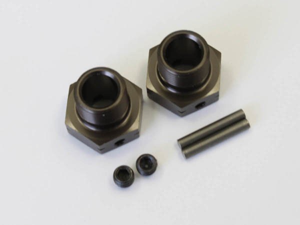 Front wide wheel hub (gun metal) MP9 (2) K.IFW444GM
