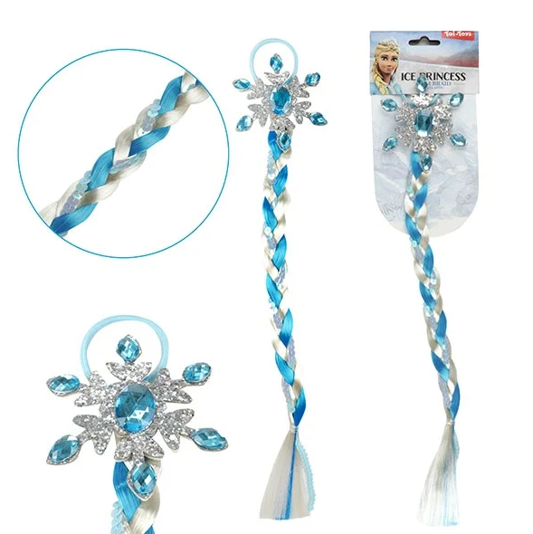 Hårsnodd med fläta - ice princess