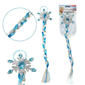 Hårsnodd med fläta - ice princess