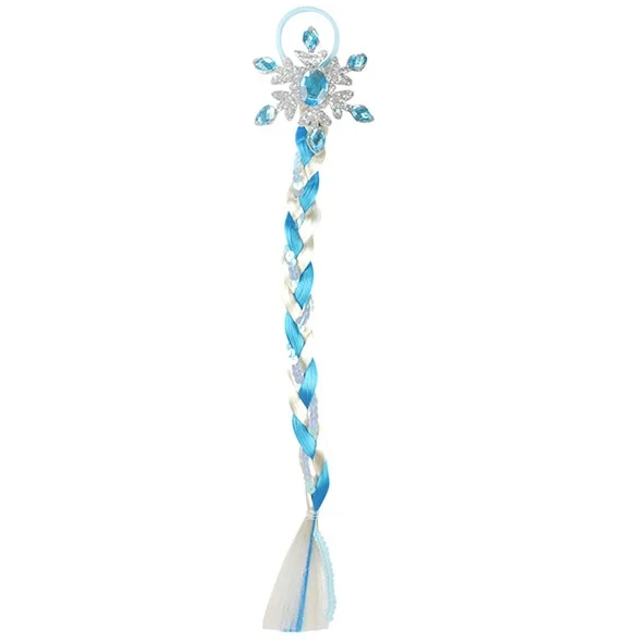 Hårsnodd med fläta - ice princess - 4