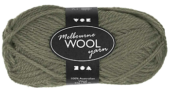 Melbourne ullgarn Mörkgrön 50g