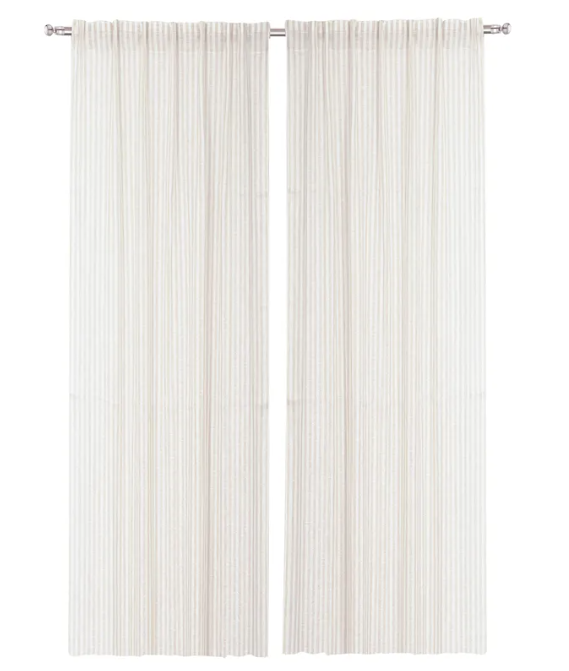 Gardinlängd 2-pack Lotta  Linne / Offwhite