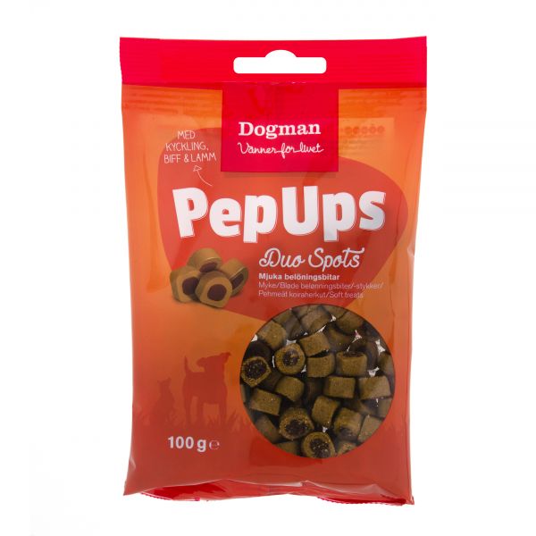 Dogman PepUps Duo Spots 3smak 100g