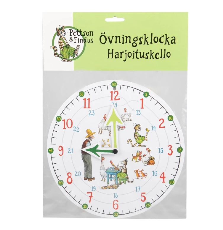 Övningsklocka - Pettson och findus - 4