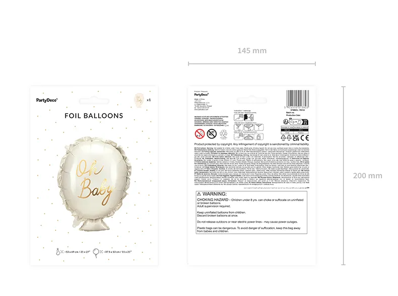 Folieballong Oh baby - 7