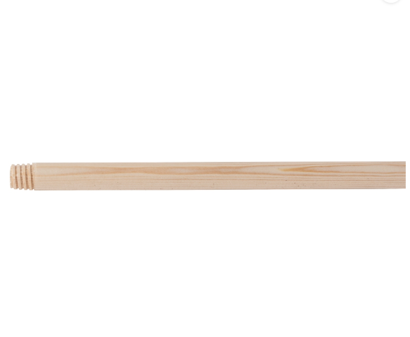 Träskaft 140cm Gängat