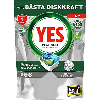YES  Maskindisk Platinum 51-p