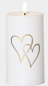 Led Ljus Flame Heart