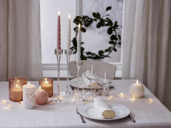 Led Ljus Flame Heart - 5