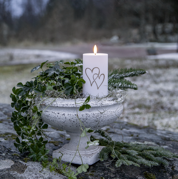 Led Ljus Flame Heart - 2