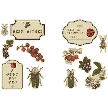 Stickers, 9x14 cm, 4mix. ark