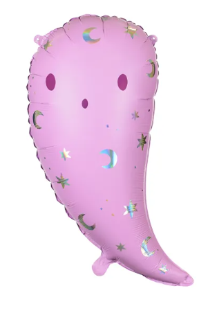 Folieballong spöke rosa