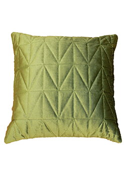Sammet quilt kuddfodral vårgrön