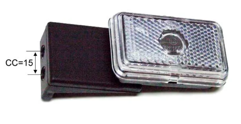 Positionsljus Jokon Vänster 74x45x22,5 Vit Reflex/Gummifäste - 2