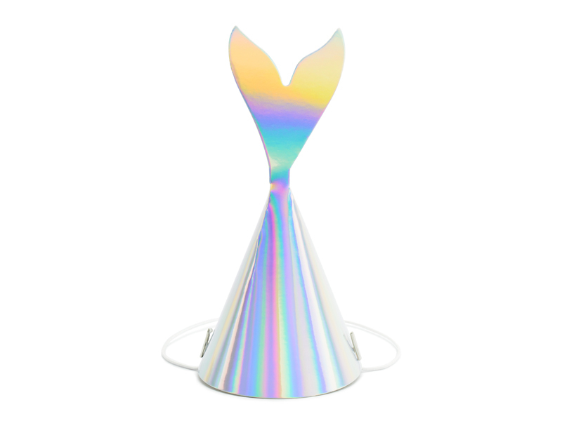 Party hatt Mermaid, iridescent, 18cm