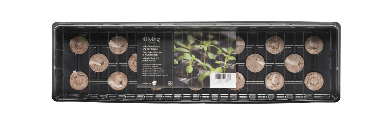 Miniväxthus med dräneringshål 20 st. - 2