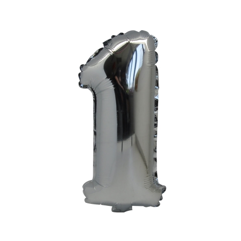 Folieballong  Siffra 1, 38,1cm