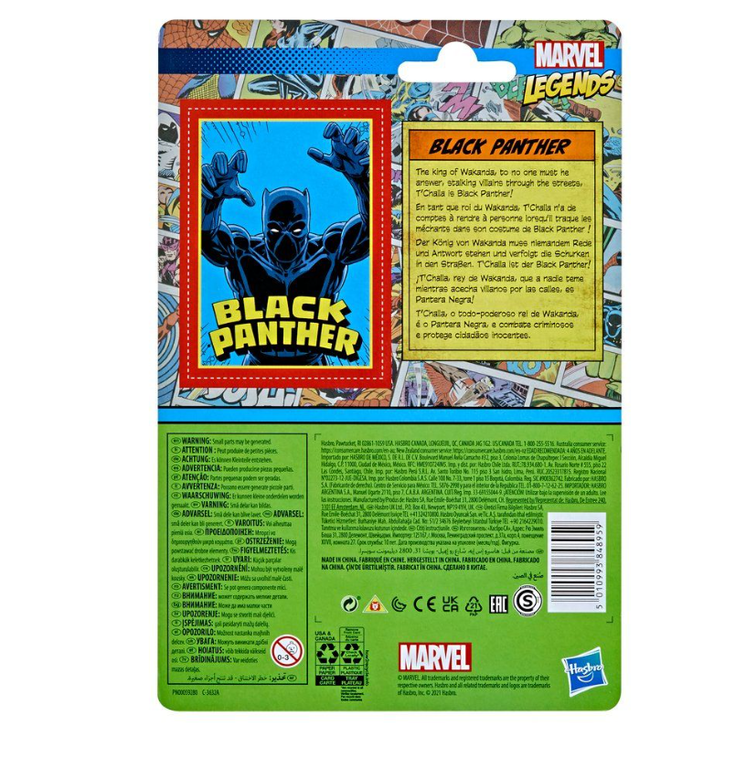 Legends Retro figur Black Panther 9,50 cm - 4