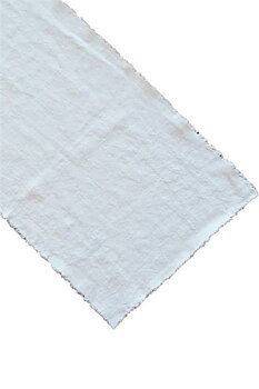 Linne löpare 35x120 vit