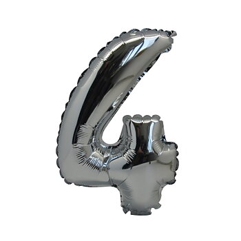 Folieballong  Siffra 4, 38,1cm