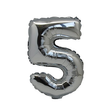 Folieballong  Siffra 5, 38,1cm