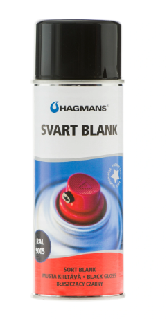 Sprayfärg Blank Svart Ral 9005 400ml