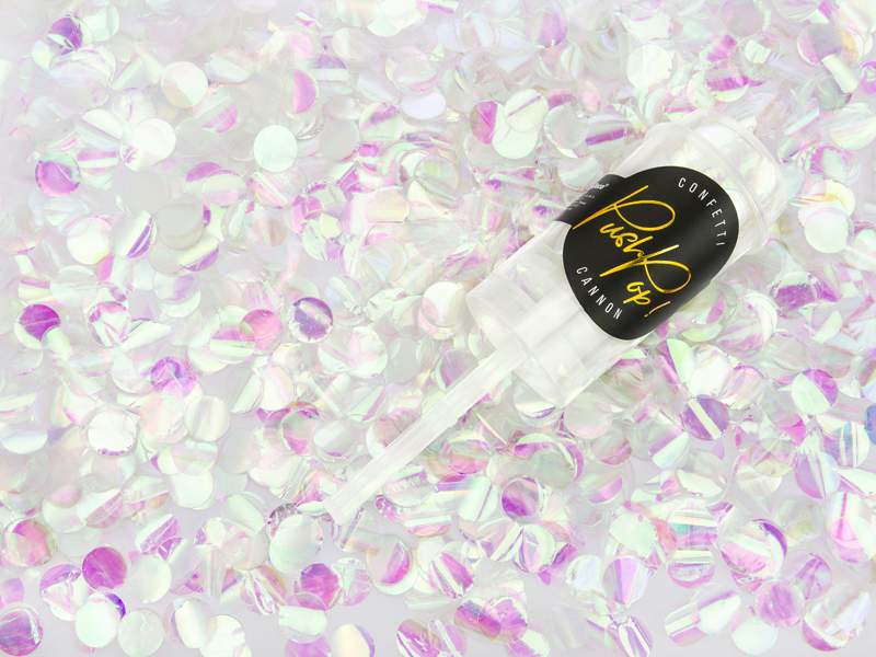 Confetti push pop, iridescent - 2