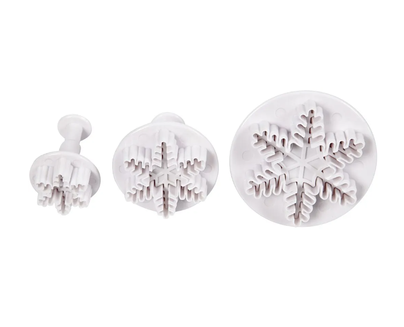 Utsticksform med prägel snöflinga
