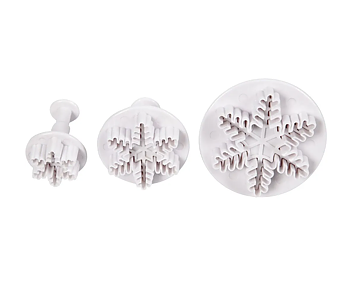 Utsticksform med prägel snöflinga