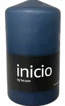 inicio Blockljus Djupblå 68x120mm