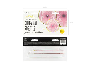 Dekorativa rosetter Yummy,  light pink