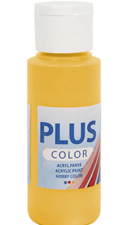 Plus Color Hobbyfärg  Gul sol 60ml