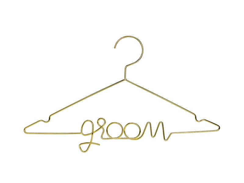 Galge Groom, guld, 45x27cm