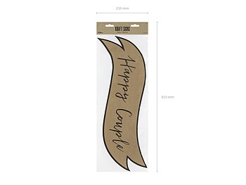 Signs with an inscription, kraft