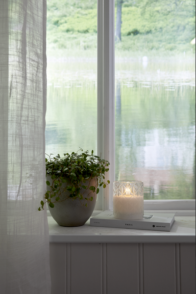 Led Blockljus Flamme Romb 10cm - 4